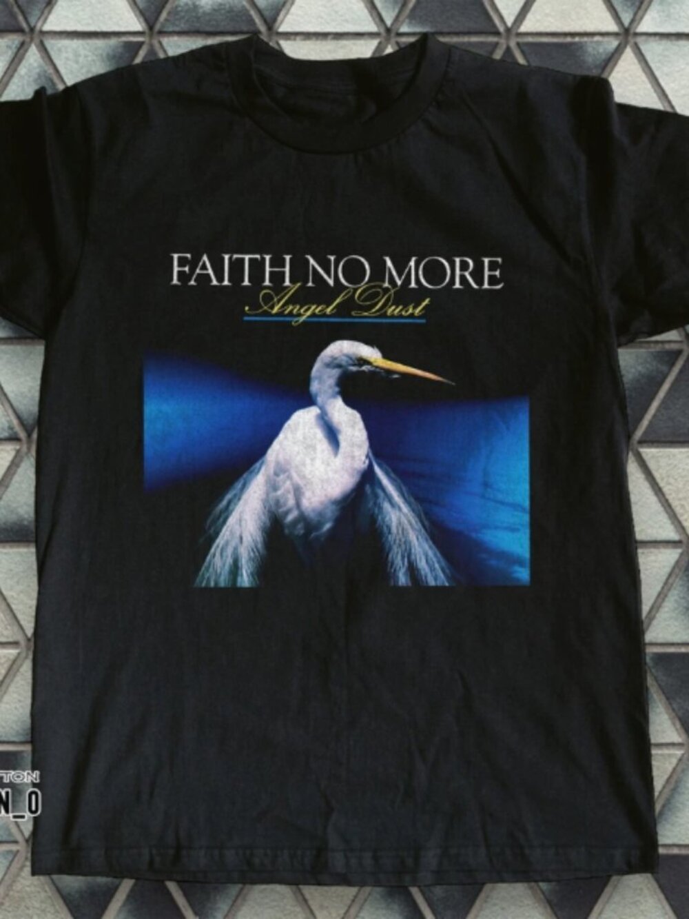 Faith No More Angel Dust Vintage Style Graphic Black T-Shirt